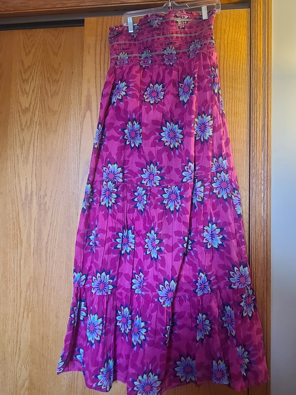 Old Navy Pink Floral Maxi Dress